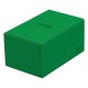 Caja verde Ultimate Guard Twin Flip`n`Tray abierta