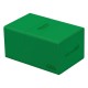 Caja verde Ultimate Guard Twin Flip`n`Tray abierta