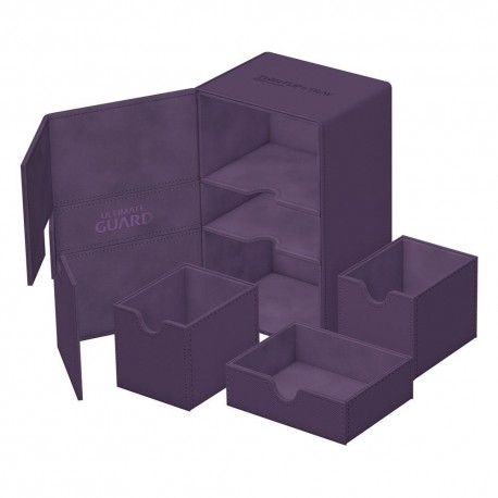 Caja Ultimate Guard Twin Flip`n`Tray 160+ violeta