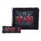 Carteira de couro PU ACDC Black Ice com corrente