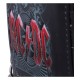 Carteira de couro PU ACDC Black Ice com corrente metálica