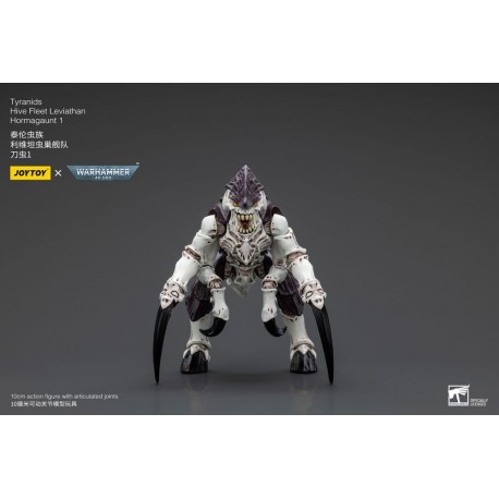 Figurine articulée de Hormagaunt de Warhammer 40k, blanc et violet