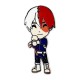 Set de pins émaillés My Hero Academia avec personnages.