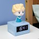 despertador de Frozen com figura iluminada de Elsa
