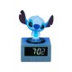 Despertador digital azul de Stitch com luz noturna