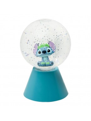 Lámpara LED de Stitch con esfera de cristal y luces de colores
