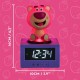 Despertador digital de Lotso de Toy Story en púrpura