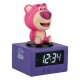 Despertador digital de Lotso de Toy Story en púrpura