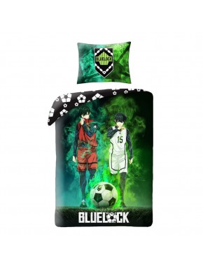 Funda nórdica Blue Lock con personajes y colores vibrantes