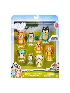 Caja de figuras articuladas Bluey 8 pack