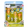 Bluey Lot de 8 Figurines Articulées en Boîte Vitrine