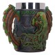Jarra verde y marrón de Cthulhu, poliresina 24 cm
