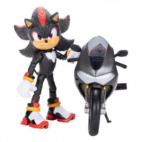 Figura de Shadow con motocicleta de Sonic The Hedgehog