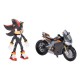 Figura de Shadow con motocicleta de Sonic The Hedgehog