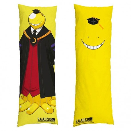 Funda de almohada Koro-sensei amarillo con diseño de profesor