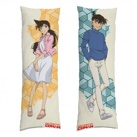 Funda de almohada Detective Conan con Shinichi y Ran