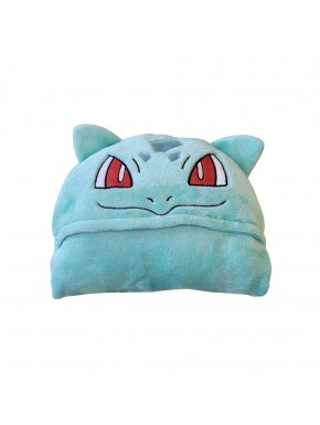 Manta con capucha Bulbasaur Pokémon en tonos verdes
