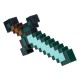 Lámpara espada de diamante de Minecraft iluminada