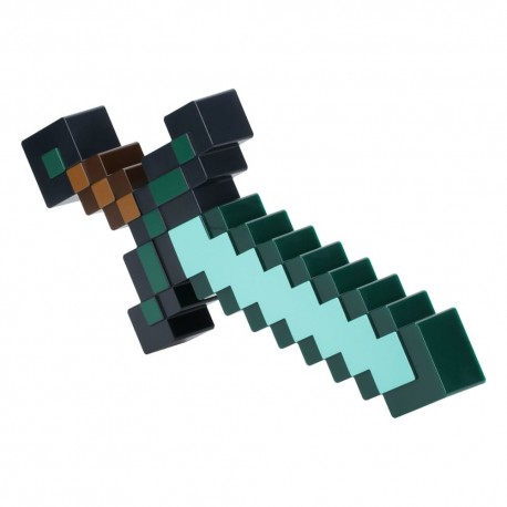 Lámpara espada de diamante de Minecraft iluminada