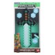 Lámpara espada de diamante de Minecraft iluminada