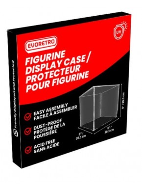 Vitrina acrílica modular Evoretro de 25 cm para figuras