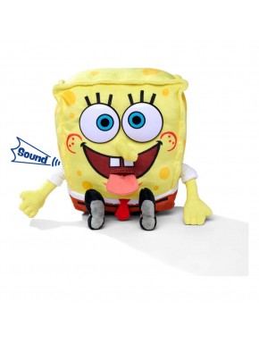 Peluche de Bob Esponja con sonido, 30 cm, licencia oficial