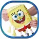 Peluche de Bob Esponja con sonido, 30 cm, licencia oficial