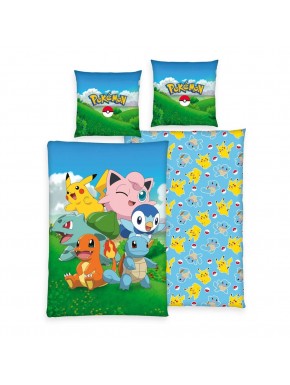 Funda Nórdica Pokémon 135x200 cm con Almohada 80x80 cm