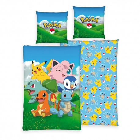 Funda Nórdica Pokémon 135x200 cm con Almohada 80x80 cm