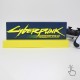Lámpara LED logo Cyberpunk Edgerunner con diseño azul y amarillo