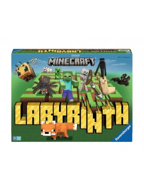 Caja y tablero del juego de mesa Minecraft Labyrinth de Ravensburger