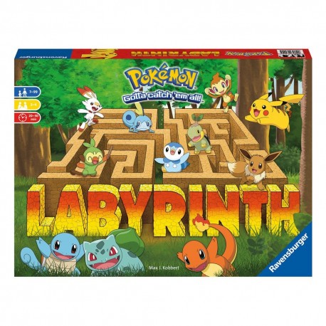 Caja del juego de mesa Pokémon Labyrinth con personajes Pokémon