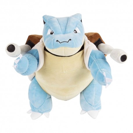 Pelúcia Blastoise Pokémon azul e marrom de 30 cm