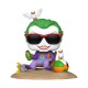 Figura Joker 9 cm en la playa, vinilo POP!
