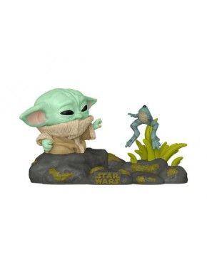 Figura de vinilo Funko Pop Grogu con rana de Star Wars