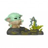Figura Funko Pop! Deluxe Grogu com Sapo 9 cm