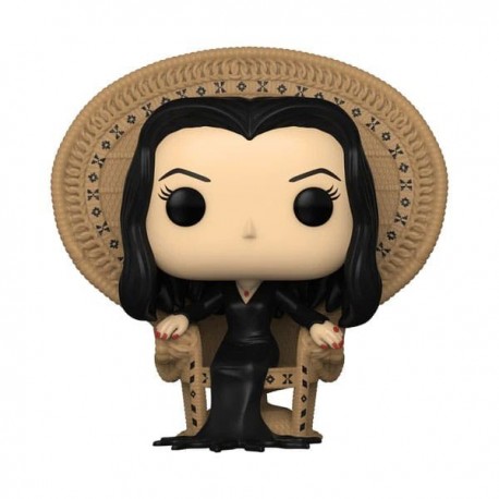 Figurine POP! Deluxe de Morticia Addams dans fauteuil
