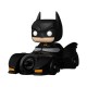 Figurine en vinyle Batman avec Batmobile noire 9 cm édition 85e anniversaire