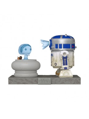 Figura de vinilo Star Wars POP! Deluxe R2D2 y Leia