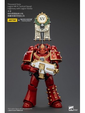 Figurine articulée Thousand Sons Warhammer 12 cm avec Legion Vexilla