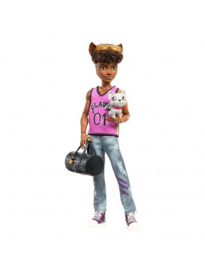 Muñeca Clawd Wolf de Monster High con accesorios.