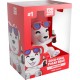 Figura de vinilo del Oso Polar de Coca-Cola con gafas rojas.