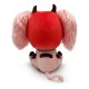 Peluche Kikurage Dorohedoro, rouge et rose, 22 cm