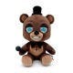Peluche marron Withered Freddy avec chapeau haut de forme.