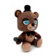 Peluche marron Withered Freddy avec chapeau haut de forme.