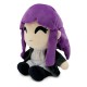 Peluche Fern 22 cm de Frieren avec des cheveux violets et un sourire.
