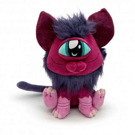 Peluche Vorg de Invincible, color morado y fucsia.