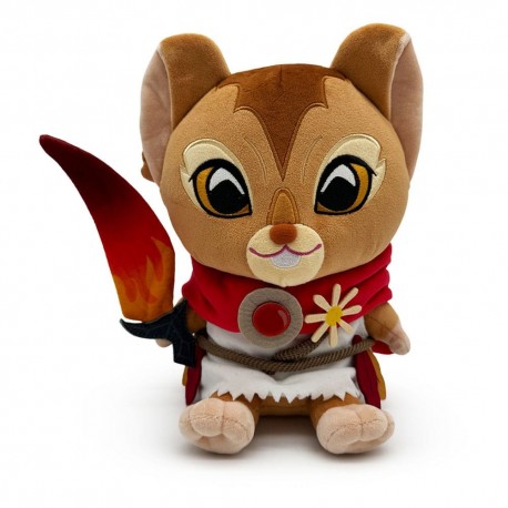 Peluche Magic the Gathering Mabel avec cape rouge et épée enflammée