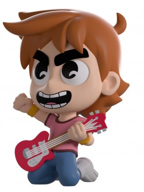 Figure en vinyle de Scott Pilgrim avec guitare rouge