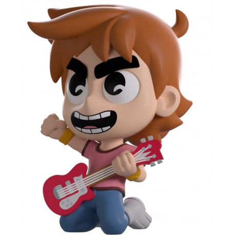 Figure en vinyle de Scott Pilgrim avec guitare rouge